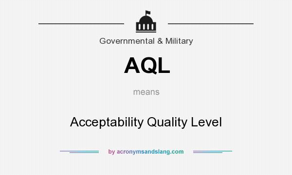 What does AQL mean? It stands for Acceptability Quality Level