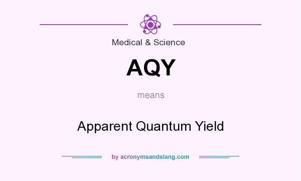 What does AQY mean? It stands for Apparent Quantum Yield