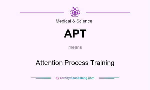 What does APT mean? It stands for Attention Process Training