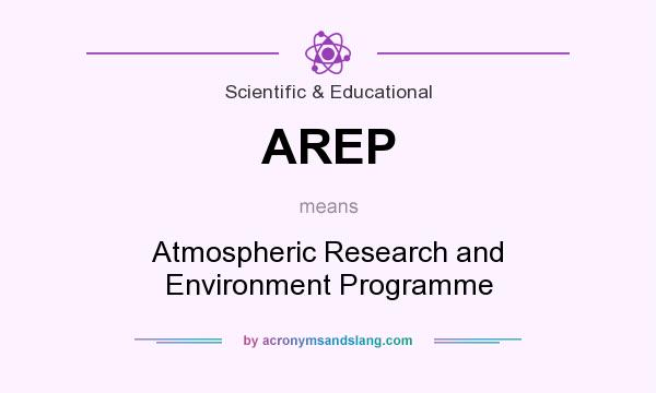What does AREP mean? It stands for Atmospheric Research and Environment Programme