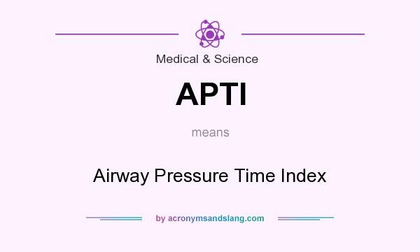 What does APTI mean? It stands for Airway Pressure Time Index