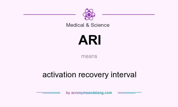 What does ARI mean? It stands for activation recovery interval