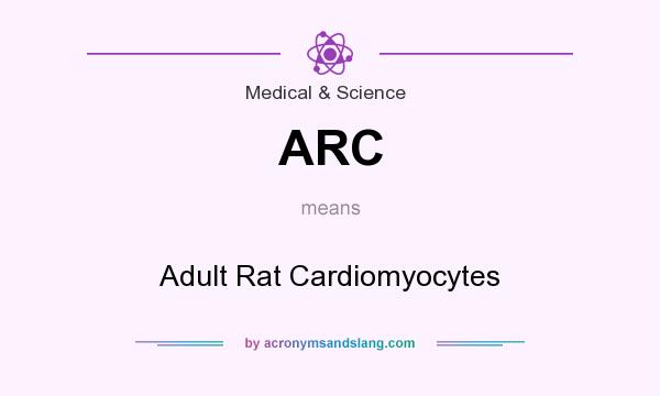 What does ARC mean? It stands for Adult Rat Cardiomyocytes
