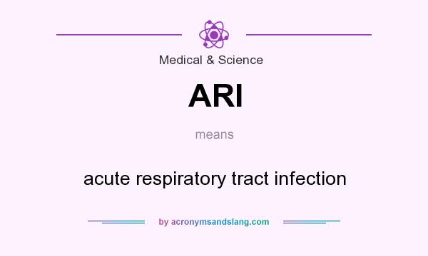 What does ARI mean? It stands for acute respiratory tract infection