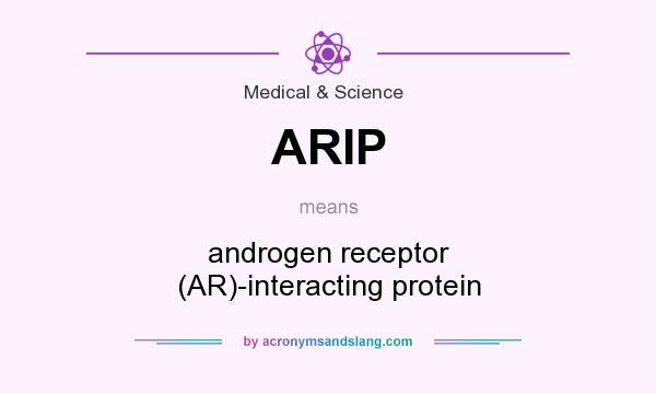 What does ARIP mean? It stands for androgen receptor (AR)-interacting protein