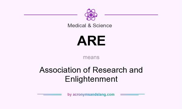 What does ARE mean? It stands for Association of Research and Enlightenment