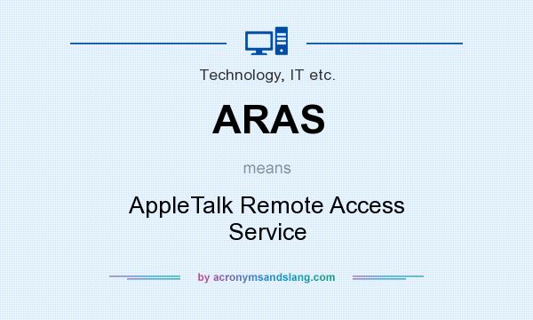 What does ARAS mean? It stands for AppleTalk Remote Access Service