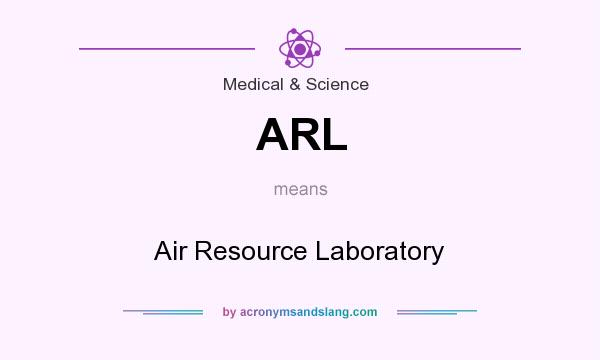 What does ARL mean? It stands for Air Resource Laboratory