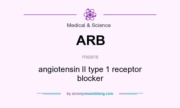 What does ARB mean? It stands for angiotensin II type 1 receptor blocker