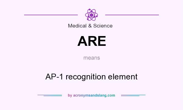 What does ARE mean? It stands for AP-1 recognition element