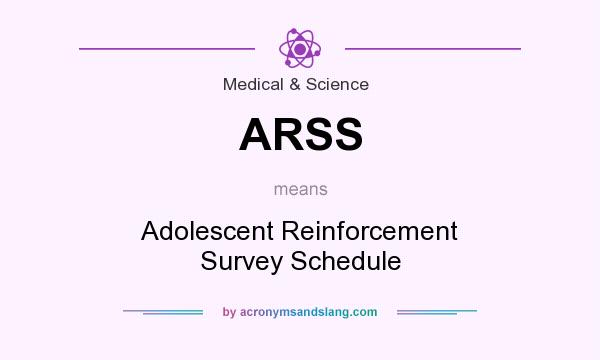 What does ARSS mean? It stands for Adolescent Reinforcement Survey Schedule