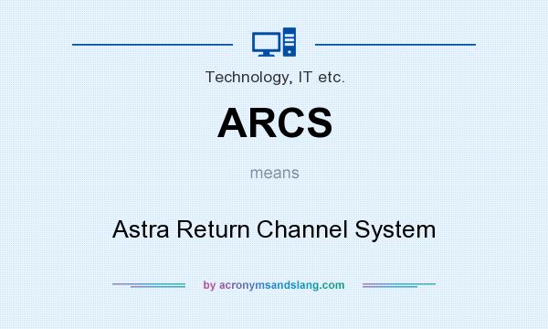 What does ARCS mean? It stands for Astra Return Channel System
