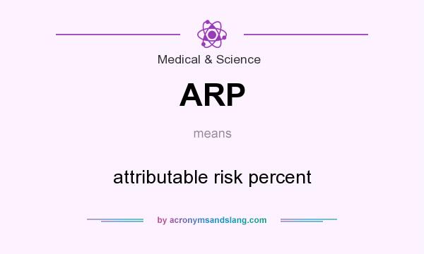 What does ARP mean? It stands for attributable risk percent