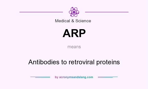 What does ARP mean? It stands for Antibodies to retroviral proteins