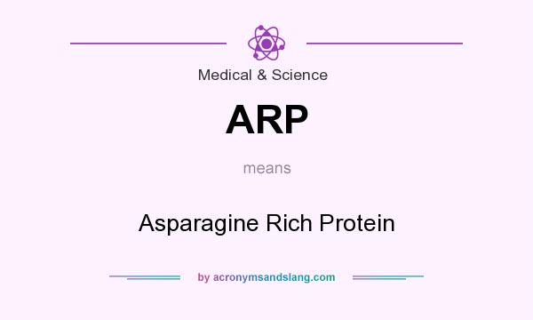 What does ARP mean? It stands for Asparagine Rich Protein