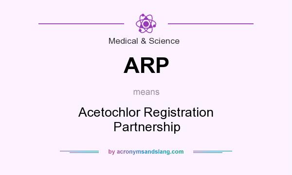 What does ARP mean? It stands for Acetochlor Registration Partnership