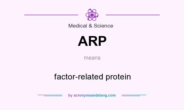 What does ARP mean? It stands for factor-related protein