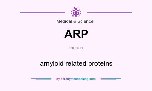 What does ARP mean? It stands for amyloid related proteins