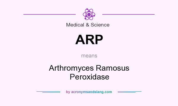 What does ARP mean? It stands for Arthromyces Ramosus Peroxidase