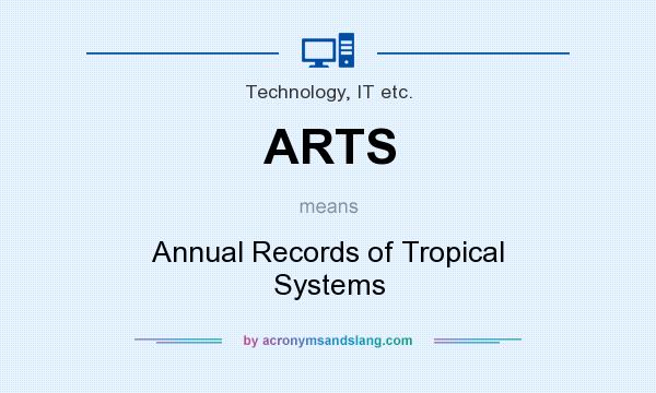 What does ARTS mean? It stands for Annual Records of Tropical Systems