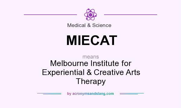 What does MIECAT mean? It stands for Melbourne Institute for Experiential & Creative Arts Therapy