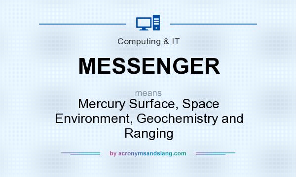 What does MESSENGER mean? It stands for Mercury Surface, Space Environment, Geochemistry and Ranging