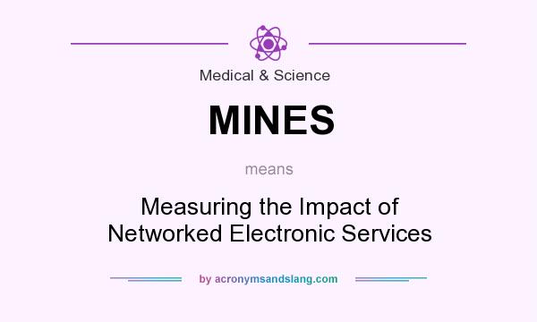 What does MINES mean? It stands for Measuring the Impact of Networked Electronic Services