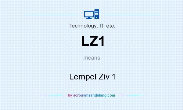 What does LZ1 mean? It stands for Lempel Ziv 1