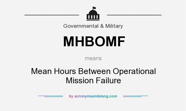 What does MHBOMF mean? It stands for Mean Hours Between Operational Mission Failure