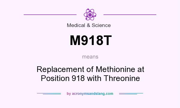 What does M918T mean? It stands for Replacement of Methionine at Position 918 with Threonine