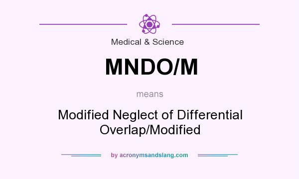 What does MNDO/M mean? It stands for Modified Neglect of Differential Overlap/Modified