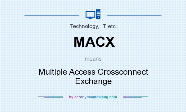 What does MACX mean? It stands for Multiple Access Crossconnect Exchange