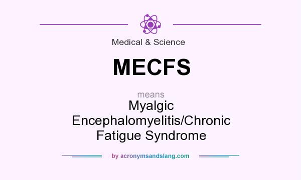 What does MECFS mean? It stands for Myalgic Encephalomyelitis/Chronic Fatigue Syndrome