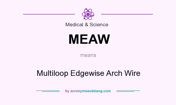 What does MEAW mean? It stands for Multiloop Edgewise Arch Wire