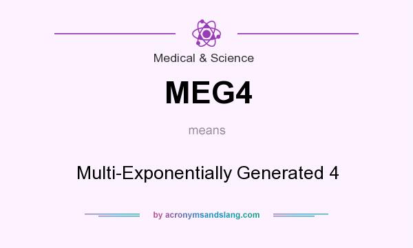 What does MEG4 mean? It stands for Multi-Exponentially Generated 4