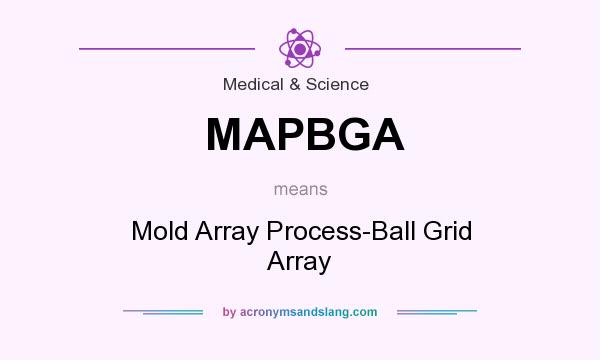 What does MAPBGA mean? It stands for Mold Array Process-Ball Grid Array