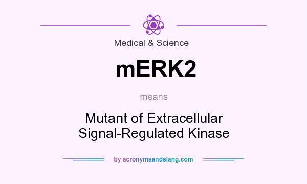 What does mERK2 mean? It stands for Mutant of Extracellular Signal-Regulated Kinase
