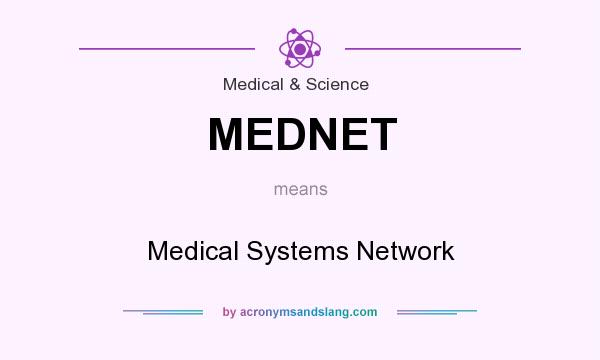What does MEDNET mean? It stands for Medical Systems Network