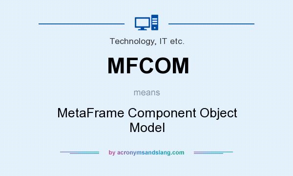 What does MFCOM mean? It stands for MetaFrame Component Object Model