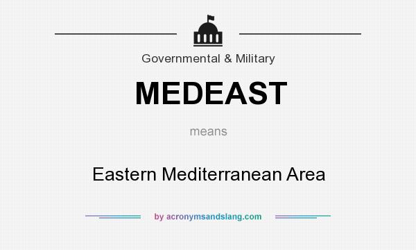 What does MEDEAST mean? It stands for Eastern Mediterranean Area