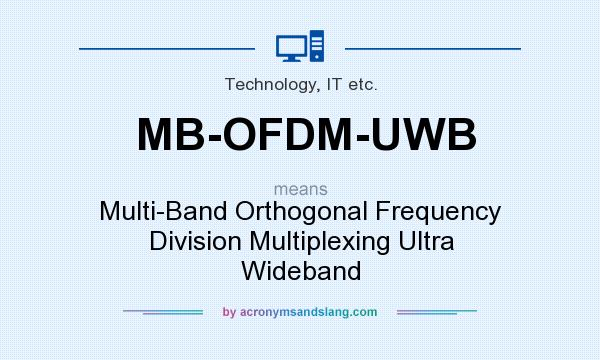 What does MB-OFDM-UWB mean? It stands for Multi-Band Orthogonal Frequency Division Multiplexing Ultra Wideband