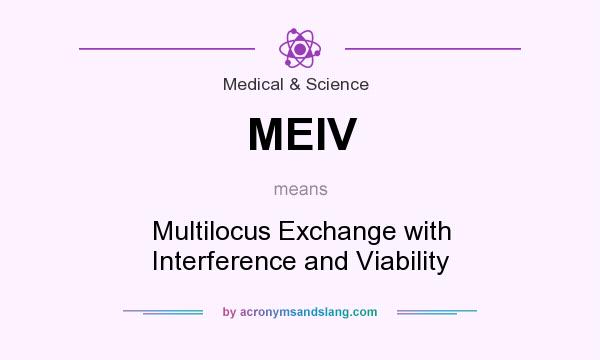 What does MEIV mean? It stands for Multilocus Exchange with Interference and Viability