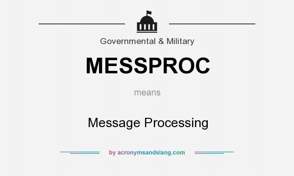 What does MESSPROC mean? It stands for Message Processing