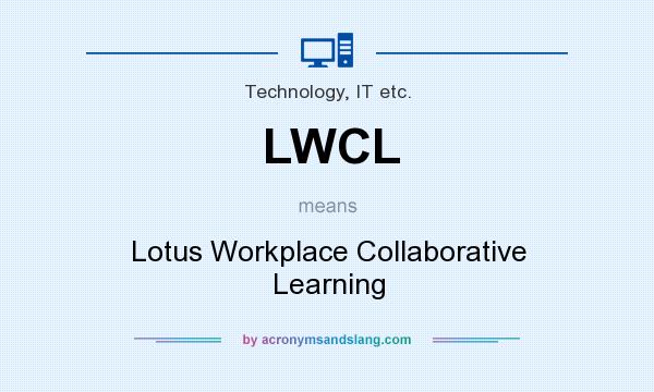 What does LWCL mean? It stands for Lotus Workplace Collaborative Learning