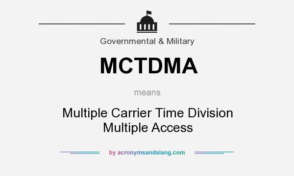 What does MCTDMA mean? It stands for Multiple Carrier Time Division Multiple Access