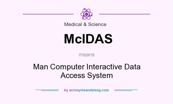 What does McIDAS mean? It stands for Man Computer Interactive Data Access System