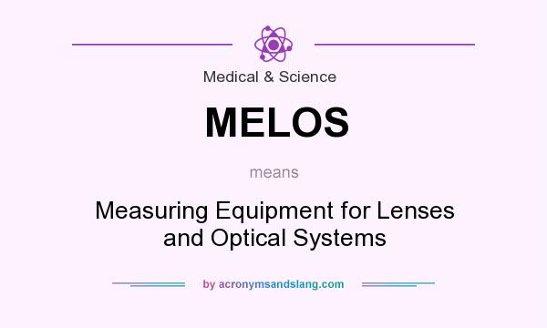 What does MELOS mean? It stands for Measuring Equipment for Lenses and Optical Systems