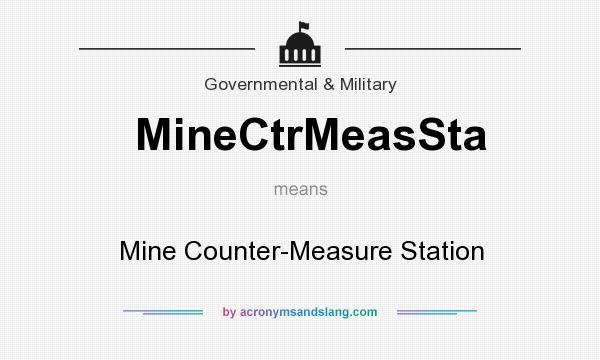 What does MineCtrMeasSta mean? It stands for Mine Counter-Measure Station
