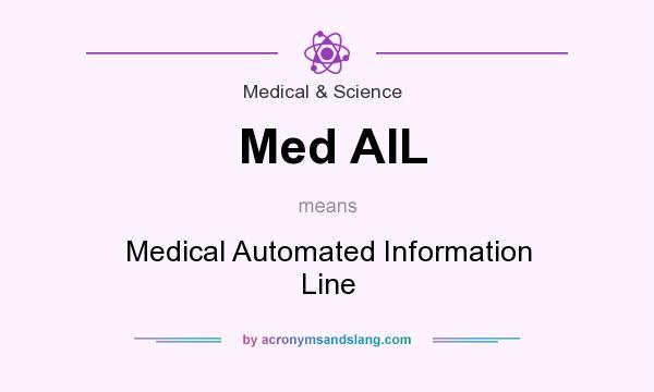 What does Med AIL mean? It stands for Medical Automated Information Line