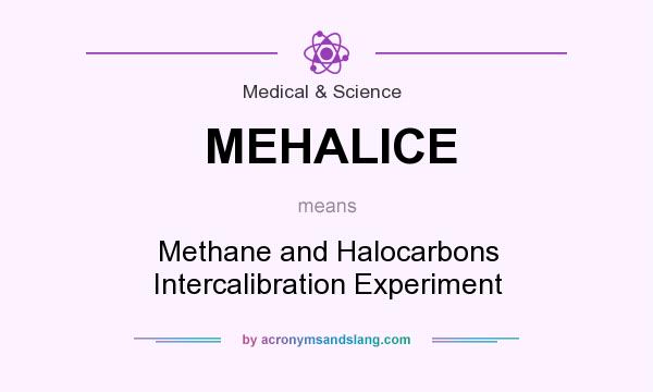 What does MEHALICE mean? It stands for Methane and Halocarbons Intercalibration Experiment